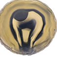 thumbnail image 3 of 1 pieza 60-80 mm colgante de rebanada de cristal de de para adorno del hogar Fuschia Negro Sunnimix Agate Slices Pendant, 3 of 8