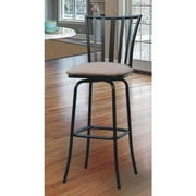 Roundhill Square Seat Bar Counter Height Adjustable Metal Bar Stool by Overstock
