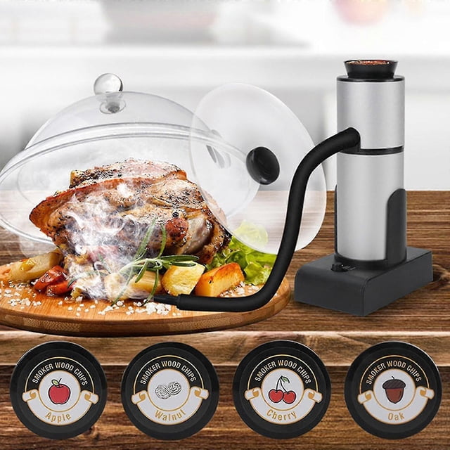 Smoking Gun Cocktail Smoker Kit With Wood Chips, Dome & Cup Lid, Portable Indoor Smoke Infuser For Food Cooking, Cocktail Drinks