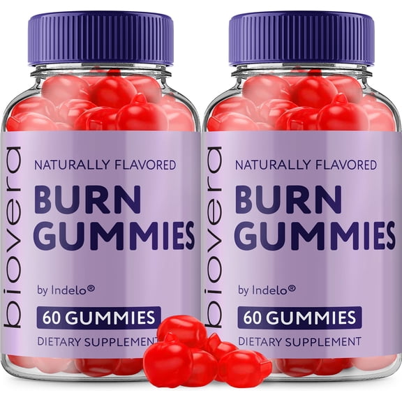 BioveraBurn ACV Gummies Supplement – Biovera Burn ACV Gummy Apple Cider Vinegar 1000MG, 2 Pack, 120 Gummies