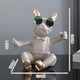 thumbnail image 5 of Estante de mesa estilo nórdico Sunnimix soporte para estatuas de animales decoraciones Beige portabotellas, 5 of 8