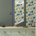 thumbnail image 5 of Ambesonne Tropical Abstract Peel & Stick Wallpaper for Home, Timeless Illusion, 13"x36", Mustard Grey and Night Blue, 5 of 5