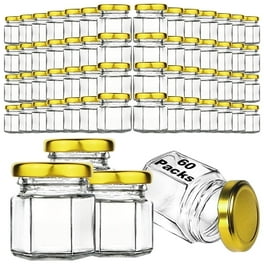 FORHVIPS 24 oz 4 Pcs Clear Glass Spice Jars Airtight Storage for Kitchen Canisters Walmart