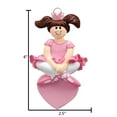 thumbnail image 6 of Personalized Ballerina Ornament 2024-Custom Brunette Princess Ballerina Ornament for Christmas Tree, 6 of 10