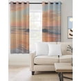 thumbnail image 2 of Pink Coastal Blackout Curtains for Bedroom/Living Room, Thermal Insulated Kitchen Curtains, Summer Beach Ocean Sky Sea Nautical Grommet Darkening Window Treatment Drapes 52"x84"x2, 2 of 8