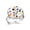 Multi 2, variant on Polka Dots Rainbow Pattern Stainless Steel Rings for Women, Open Adjustable Ring Promise Ring Jewelry Gifts