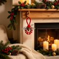 thumbnail image 6 of Miwamany Christmas Wreath Ornament Set of 2, Hanging Xmas Tree Decor with Bow and Berry Accents, 5.5 Inch Mini Wreath for Tree Wall, Christmas Decorations Indoor, 6 of 6