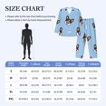 thumbnail image 4 of Balery Corgi Dog Pijama para Hombre de Dos Piezas con Manga Larga, Conjunto de Dormir y Descanso Suave con Bolsillos-Medium, 4 of 7
