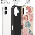 thumbnail image 2 of Case for iPhone 17, Beach Pink Seashell Summer Phone Case, Trendy Frosted Silicone Shockproof Cover for Girl Women, 2 of 7