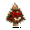 Wine, variant on putnchl Desktop Christmas Tree, 18'' Table Top Christmas Tree With Wooden Base, Prelit Christmas Tree With Decorations For Indoor
