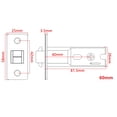 thumbnail image 3 of Gold Pocket Door Lock Contemporary Privacy Square Pocket Door Hardware Flush, 3 of 8