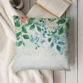 thumbnail image 3 of nygtbtfer Outdoor Throw Pillow Cover Watercolor Flower Green Leaves Waterproof Cushion  Pack Botanical Floral Texture Pillow Cases Home Decoration for Patio Garden Couch Sofa, 3 of 5