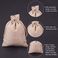 thumbnail image 2 of Bolsas de regalo de arpillera con cordón Bolsas de joyería de arpillera para bodas Bolsas para bodas y manualidades DIY 50 piezas (7 * 9 cm), 2 of 5
