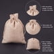 thumbnail image 2 of Bolsas de regalo de arpillera con cordón Bolsas de joyería de arpillera para bodas Bolsas para bodas y manualidades DIY 50 piezas (7 * 9 cm), 2 of 5