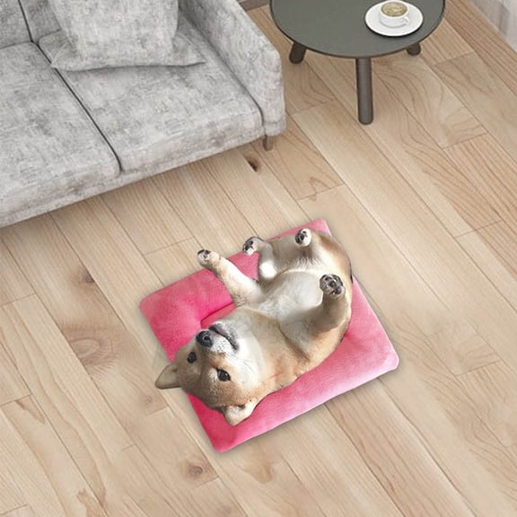 Yatlte Dog Bed, Dog Bed for Small Dogs & Indoor Cats, Ultra Soft, 100% Washable, Available On Both Sides, Washable & Anti-Slip Kennel Pad for Dogs Cozy Sleeping Mat