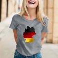 thumbnail image 2 of YDLCAFD T-Shirts Originaux pour Femmes, Mode Décontractée, Imprimé Mignon, Col Rond, Manches Courtes, 2 of 7