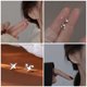 thumbnail image 4 of 1 par de pendientes de estrella asimétricos, pendientes decorativos, pendientes de estrella para mujer, joyería, 4 of 4
