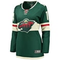 thumbnail image 2 of Women's Fanatics Joel Eriksson Ek Green Minnesota Wild Breakaway Player Jersey, 2 of 3