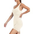 thumbnail image 2 of Rompers AURUZA Workout sin costuras para yoga, acanalado, para mujer, beige, XL, 2 of 7