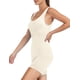 thumbnail image 2 of Rompers AURUZA Workout sin costuras para yoga, acanalado, para mujer, beige, XL, 2 of 7