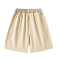 thumbnail image 4 of Camouflage Cargo Shorts for Men Multi Pockets Twill Elastic Waistband Shorts Drawstring Ripstop Straight Leg Cargo Shorts Casual Lightweight Summer Hiking Outdoor Outfit,Brown XL, 4 of 4