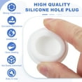 thumbnail image 3 of Uxcell 8 Pcs T Shaped Silicone Plug, Dia 30 mm/1.18 Inch Elastic Waterproof Silicone Plug Reusable Bottle Stopper  Sealing Round Hole Plug for Pipes Equipment, White, 3 of 7