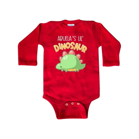 

Inktastic Abuela s Lil Dinosaur with Cute Stegosaurus Gift Baby Boy or Baby Girl Long Sleeve Bodysuit