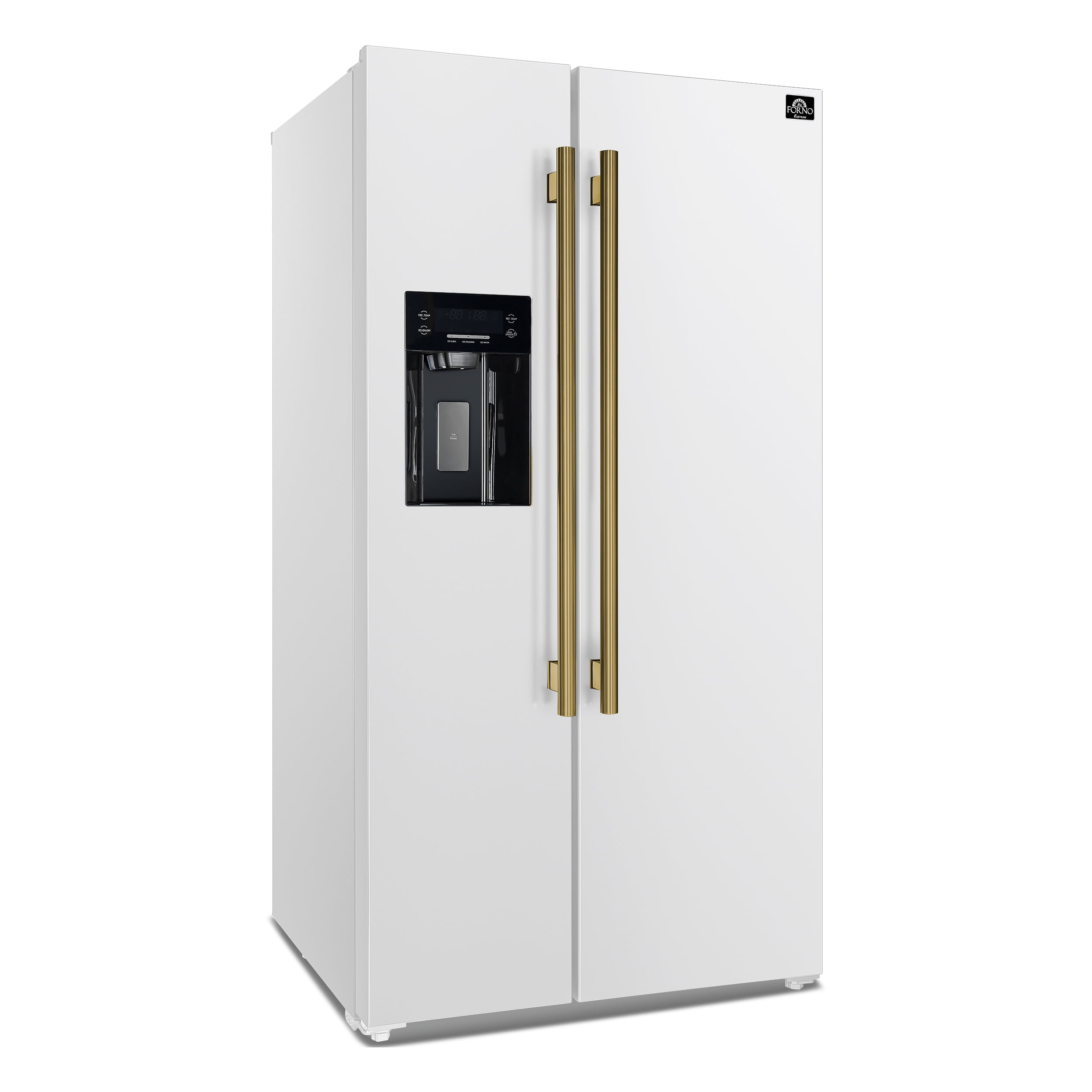 Forno Espresso Salerno 36-inch Side-by-Side White Refrigerator 20 cu.ft
