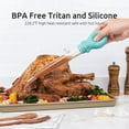 thumbnail image 6 of U-Taste 1.5oz Angled Turkey Baster - 228.2°F Heat Resistant Food Grade Tritan and Silicone Large Octopus Bulb Baster Set with Cleaning Brush for Cooking Basting Meat Poultry Beef Chicken (Aqua Sky), 6 of 8