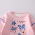 thumbnail image 6 of mgoYE Toddler Baby Girl Clothes 2t 3t 4t 5t Fall Winter Outfits Gifts Sweatshirt Bell Bottom Jeans Bow Pants(Pink,3-4 Years), 6 of 9