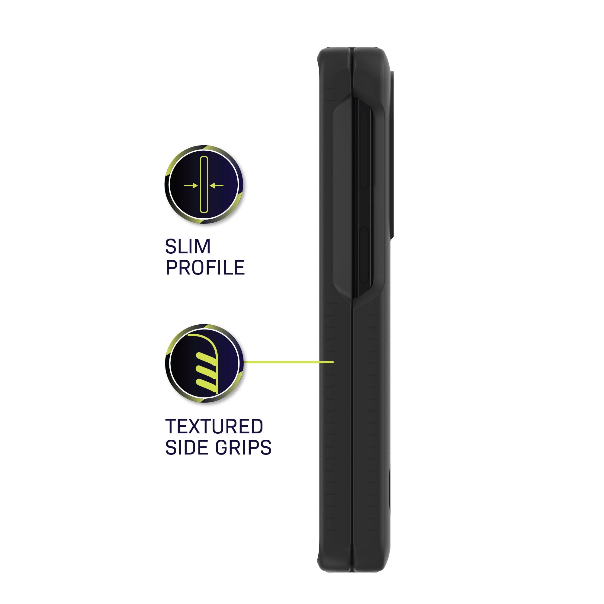 Body Glove Magnetic Compatible Phone Case with Kickstand for Samsung Galaxy Z Fold8 (Wide) - Black