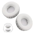 thumbnail image 2 of Premium White Sponge Leather Foam Earphone Covers - 45mm To 110mm Sizes For Headphone Pad Ensures Durability And Comfort, 2 of 12