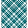 thumbnail image 3 of Plaid Duvet Cover Set, Tartan Pattern from Checkered Like Layout Classic Striped Squares, Decorative 3 Piece Bedding Set with 2 Pillow Shams, Queen Size, Petrol Blue and Pale Blue, by Ambesonne, 3 of 3