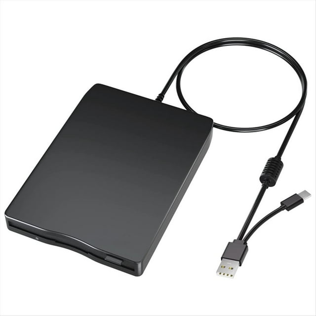 Lector de Disquete USB Unidad de Disquete Interfaz Dual Unidad de Disquete USB C Externa para PC Computadora Portátil Computadora de Escritorio