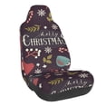thumbnail image 1 of Fotbe Merry Christmas Funda para Asiento de Auto con Estampado – Impermeable y Antisudor – Ajuste Universal, Lavable a Máquina, Antideslizante (1 Pieza), 1 of 5