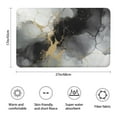 thumbnail image 3 of Gray Black Gold Marble Pattern Bathroom Rugs Mat,Non Slip Microfiber Bathroom Rug,Rubber Backing,Soft Bathroom Mats for Bathroom Floor,Tub and Shower,17x27in(43x68cm), 3 of 5