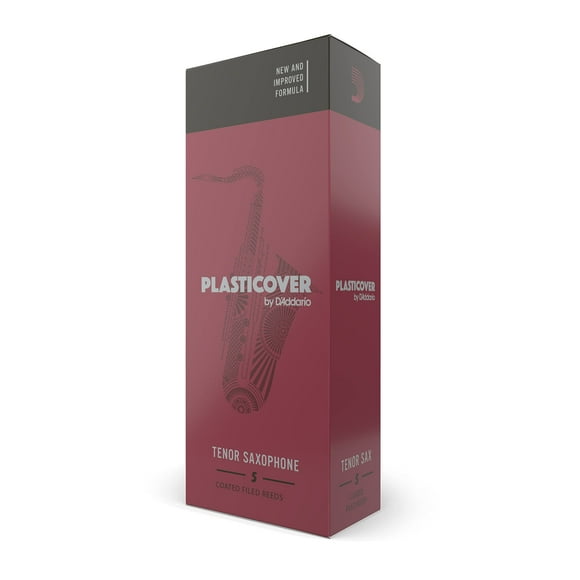 Cañas para saxo tenor D'Addario Rico Plasticover Strength 1.5, paquete de 5