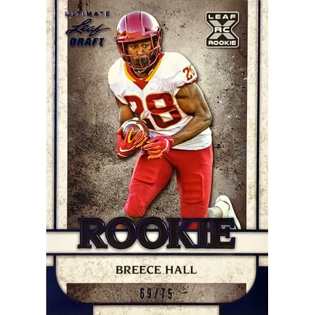 NFL 2022 Ultimate Draft Football /75 Breece Hall #10 (Rookie Card)