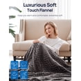thumbnail image 6 of Westinghouse 50x60" Electric Throw Heated Blanket, Soft Flannel Electric Blanket, 6 Heating Levels& 2-10 Hours Time Setting, Machine Washable, Light Grey 50x60, 6 of 7