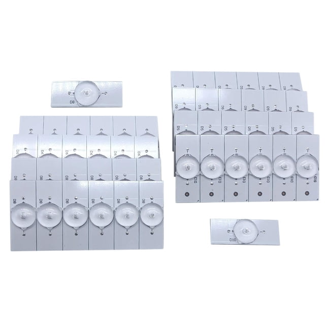Paquete de 20/50 de Lámpara SMD de 3/6 Filtro de Lente óptica para Reparación - 50pcs 6V 50 piezas Sunnimix luz de fondo de tv