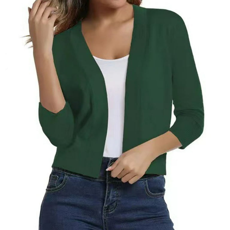 Fall Cotton 44989 Sleeve Cardigan for Women Brown Cover-Up Fall Cotton 44989 Sleeve Cardigan for Women Brown Cover-Up