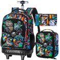 thumbnail image 1 of Mochila rodante WZLVO Dinosaur, resistente al agua, 21 pulgadas, 3 unidades, 1 of 8