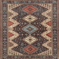 thumbnail image 1 of Ahgly Company Indoor Square Traditional Camel Brown Persian Area Rugs, 3' Square, 1 of 6