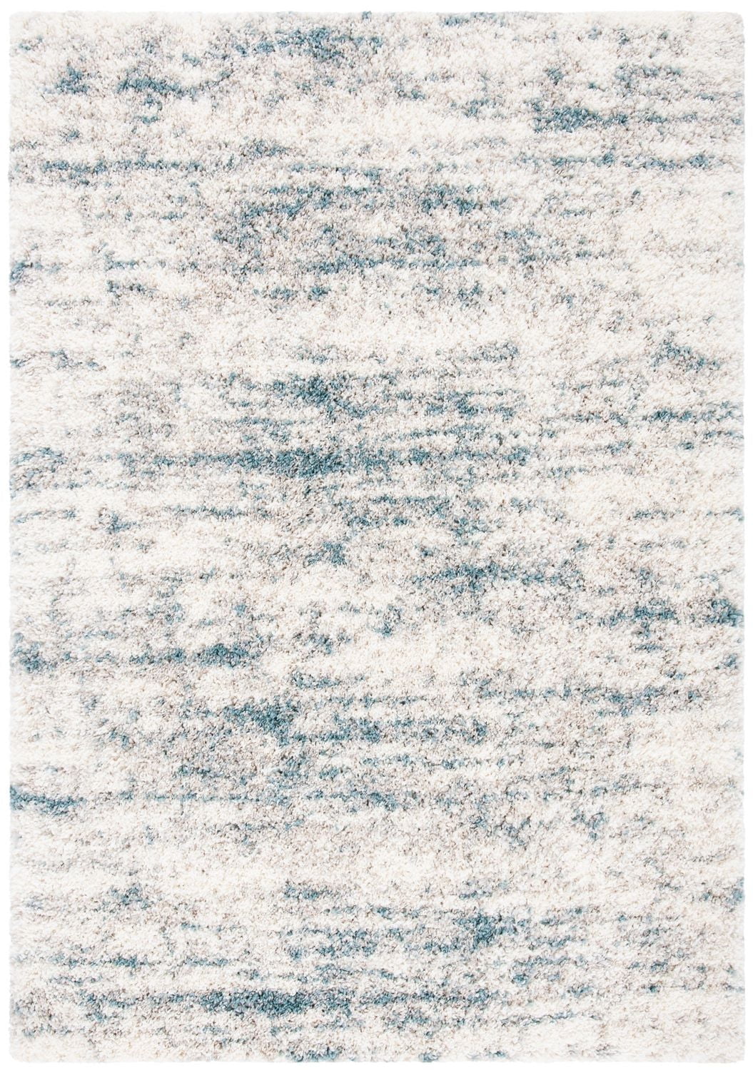 SAFAVIEH Fontana Einri Distressed Abstract Plush Shag Area Rug