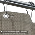 thumbnail image 5 of Shininglove Waffle Shower Curtains for Bathroom (Taupe, 72" x 72"), 5 of 7