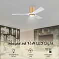 thumbnail image 4 of Matthews Fans - Irene-3HLK Three Blade Flush Mount Ceiling Fan with Integrated, 4 of 6