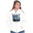thumbnail image 4 of Vincent Van Gogh Museum Starry Night Zip Up Hoodie Men's Women's Brisco Brands S, 4 of 5