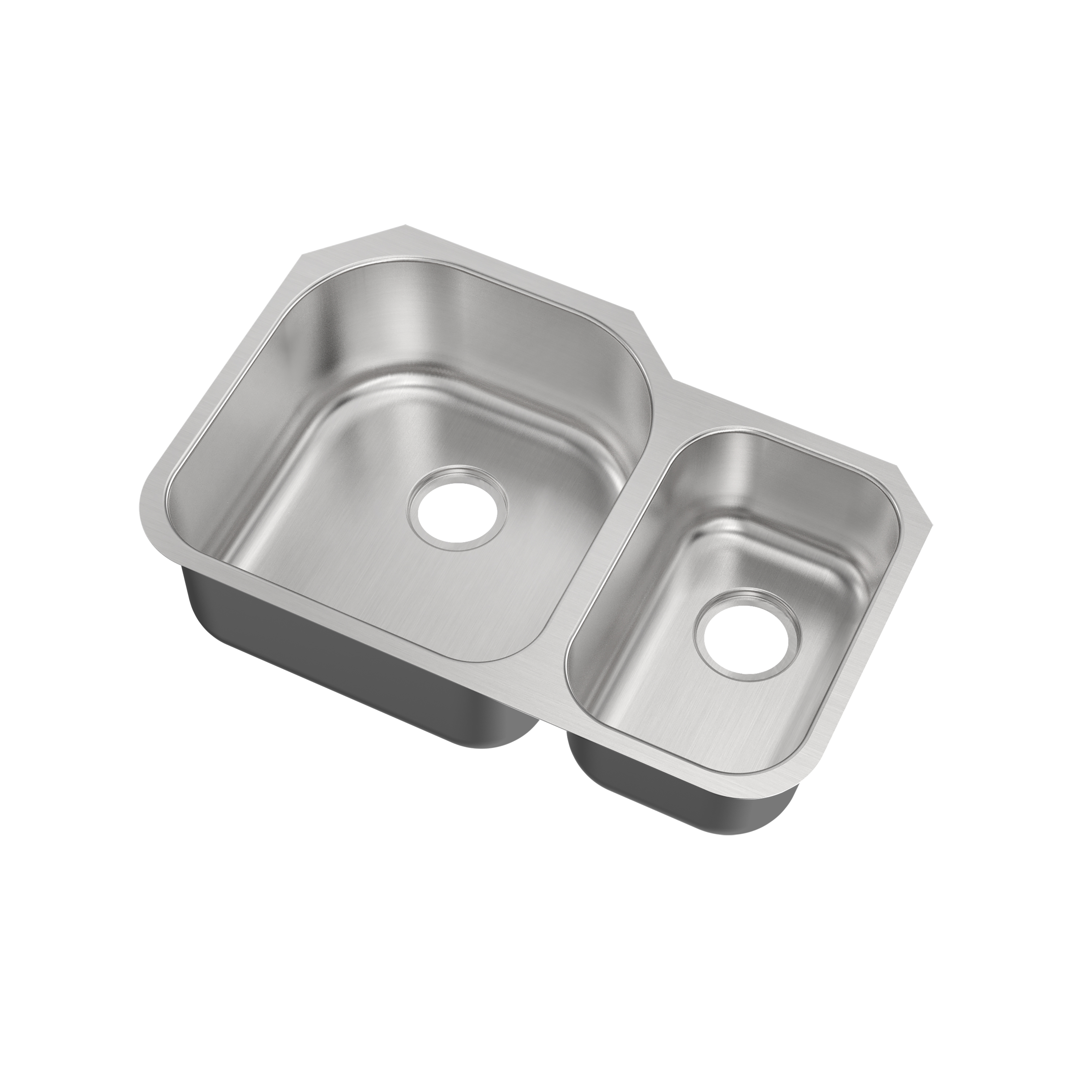 Magnolia Sinks Kitchen Sink Stainless Steel Undermount 32"x20", 18 Gauge (32 inch Under-mount 70/30 Double Bowl) No Rimming