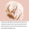 thumbnail image 3 of ZHAOCHENG Gorro de satén Gorro de seda Gorro para dormir Gorro de satén para el cabello Gorros Gorro de seda para cabello natural, 3 of 4