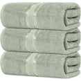 thumbnail image 3 of Dewalls Maisons 3-Pack Large Bath Towels, 100% Cotton 27x54 Inches, Quick Drying, Super Absorbent, Perfect for Daily Use, Bathroom & Hotel - Soft Green Color, 3 of 7